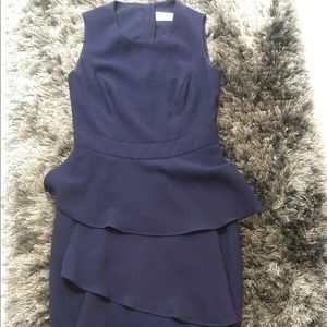 eliza j navy blue dress Draped Size 2